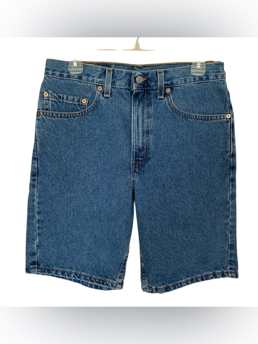 Levis 505 Men 32 Vintage Regular Fit Jean Med Wash Y2K USA SHORTS